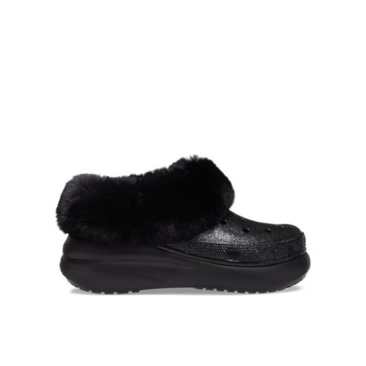 Crocs Kapcie Crocs Furever Crush Crystal Glitter 208974 Czarny ze sklepu MODIVO w kategorii Kapcie męskie - zdjęcie 182762371