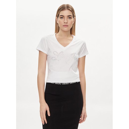 Liu Jo T-Shirt MA4337 JS923 Écru Regular Fit ze sklepu MODIVO w kategorii Bluzki damskie - zdjęcie 182762373