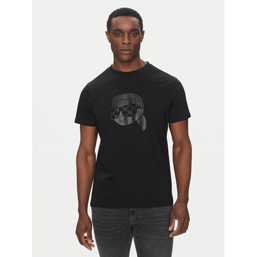 KARL LAGERFELD T-Shirt 755076 552251 Czarny Regular Fit ze sklepu MODIVO w kategorii T-shirty męskie - zdjęcie 182762394