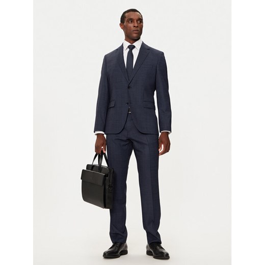BOSS Garnitur 50528142 Granatowy Slim Fit ze sklepu MODIVO w kategorii Garnitury męskie - zdjęcie 182762441