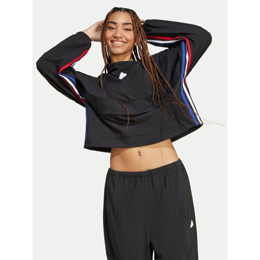 adidas Bluza Express IX3742 Czarny Loose Fit ze sklepu MODIVO w kategorii Bluzy damskie - zdjęcie 182762451