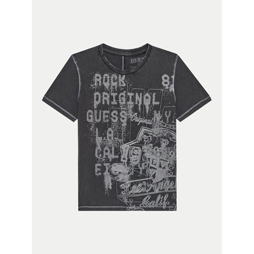 Guess T-Shirt L4BI08 I3Z14 Czarny Regular Fit ze sklepu MODIVO w kategorii T-shirty chłopięce - zdjęcie 182762540