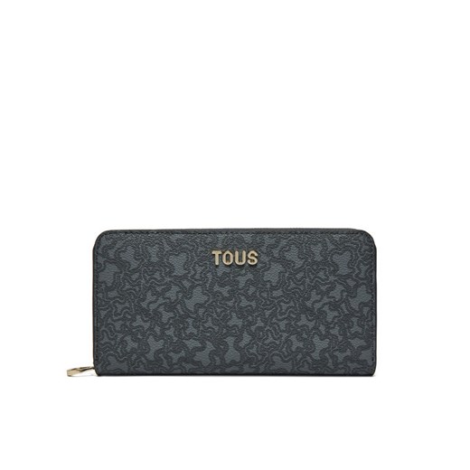 TOUS Duży Portfel Damski Kaos Mini Lines 2002183447 Szary ze sklepu MODIVO w kategorii Portfele damskie - zdjęcie 182762601