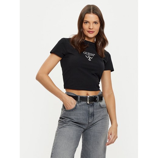 Guess T-Shirt V4YI20 KCDH1 Czarny Boxy Fit ze sklepu MODIVO w kategorii Bluzki damskie - zdjęcie 182762611