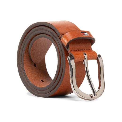 Tommy Hilfiger Pasek Damski New Danny Belt WW0WW11590 Brązowy ze sklepu MODIVO w kategorii Paski damskie - zdjęcie 182762613