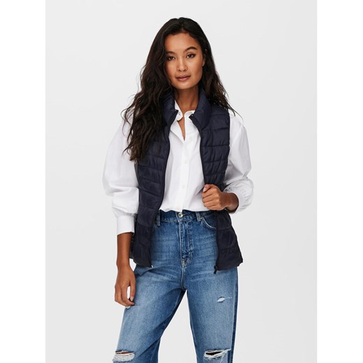 ONLY Bezrękawnik New Claire 15225157 Granatowy Regular Fit ze sklepu MODIVO w kategorii Kamizelki damskie - zdjęcie 182762671