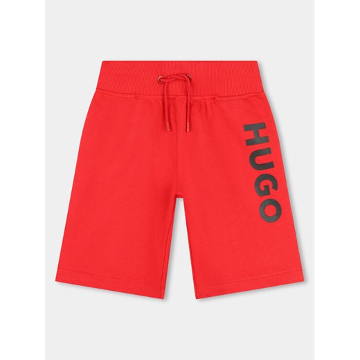 Hugo Szorty sportowe G00034 D Czerwony Regular Fit ze sklepu MODIVO w kategorii Spodenki chłopięce - zdjęcie 182762703