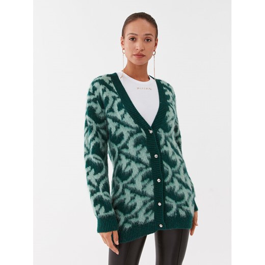 Pinko Kardigan Iguana 101712 A14L Zielony Regular Fit ze sklepu MODIVO w kategorii Swetry damskie - zdjęcie 182762741
