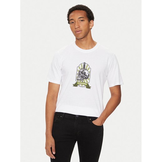 Jack&Jones T-Shirt Seven Skull 12262491 Biały Regular Fit ze sklepu MODIVO w kategorii T-shirty męskie - zdjęcie 182762760