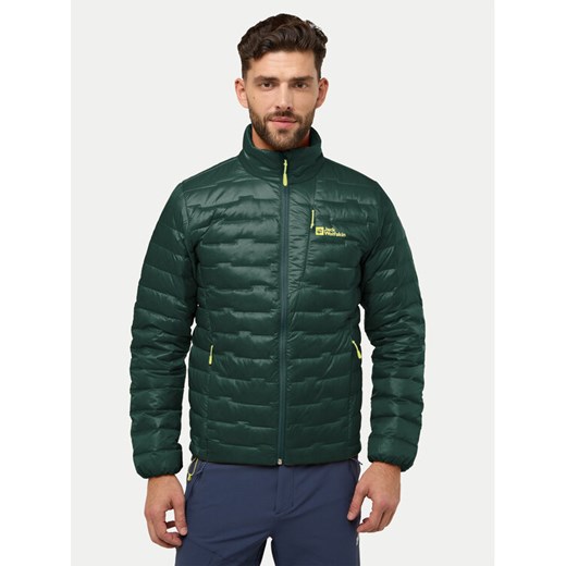 Jack Wolfskin Kurtka puchowa Passamani A61836 Zielony Regular Fit ze sklepu MODIVO w kategorii Kurtki męskie - zdjęcie 182762773