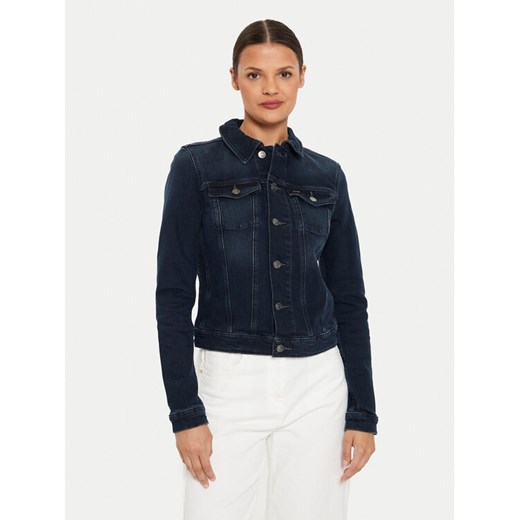 Tommy Jeans Kurtka jeansowa Vivianne DW0DW18554 Granatowy Slim Fit ze sklepu MODIVO w kategorii Kurtki damskie - zdjęcie 182762842