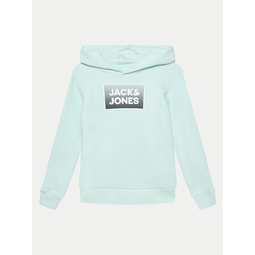 Jack&Jones Junior Bluza Steel 12249653 Zielony Regular Fit ze sklepu MODIVO w kategorii Bluzy chłopięce - zdjęcie 182762852