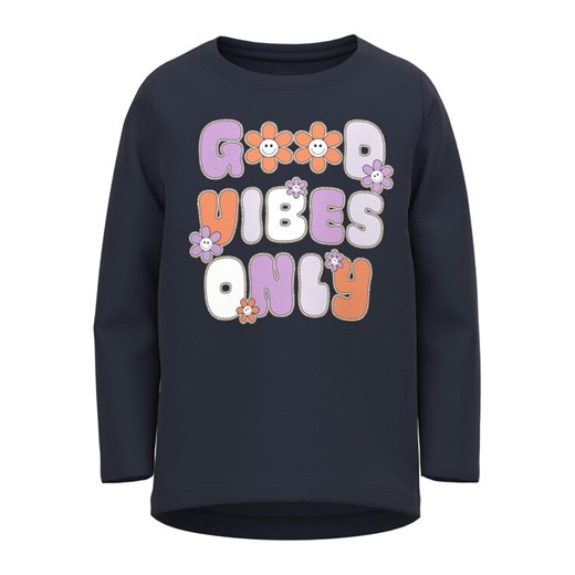 NAME IT Bluzka 13218914 Granatowy Regular Fit ze sklepu MODIVO w kategorii Kaftaniki i bluzki - zdjęcie 182762873