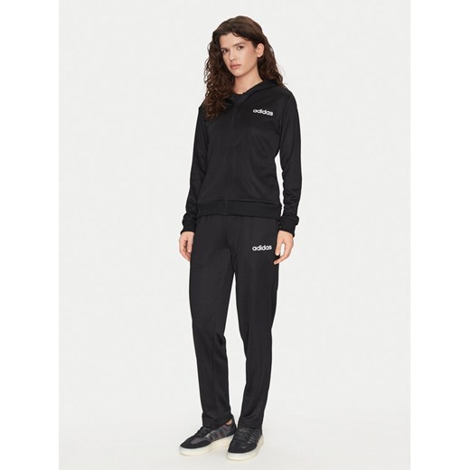adidas Dres Essentials Linear JD2695 Czarny Slim Fit ze sklepu MODIVO w kategorii Dresy damskie - zdjęcie 182762930