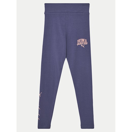 Puma Legginsy Class 685831 Granatowy Slim Fit ze sklepu MODIVO w kategorii Spodnie dziewczęce - zdjęcie 182762982