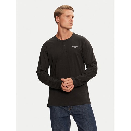 Guess Koszulka piżamowa U4YP30 KCAM1 Czarny Regular Fit ze sklepu MODIVO w kategorii Piżamy męskie - zdjęcie 182762991