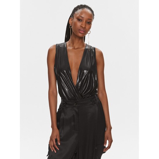 Pinko Body Sassalloro Body. 102863 Y5RA Czarny Slim Fit ze sklepu MODIVO w kategorii Bluzki damskie - zdjęcie 182763074
