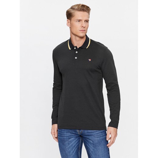 Jack&Jones Polo 12174038 Czarny Regular Fit ze sklepu MODIVO w kategorii T-shirty męskie - zdjęcie 182763082