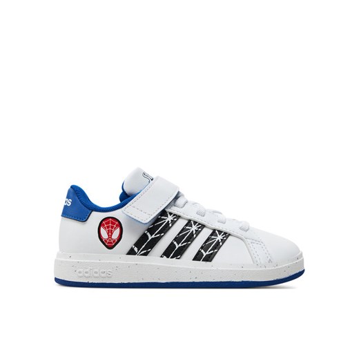 adidas Sneakersy Grand Court Spider-Man El K IF0925 Biały ze sklepu MODIVO w kategorii Buty sportowe dziecięce - zdjęcie 182763120