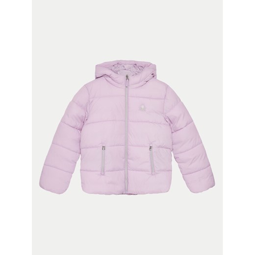 United Colors Of Benetton Kurtka zimowa 2LETCN04Y Fioletowy Regular Fit ze sklepu MODIVO w kategorii Kurtki dziewczęce - zdjęcie 182763130