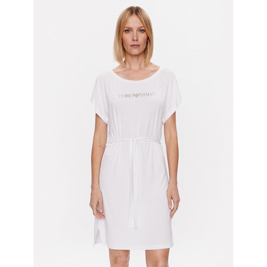 Emporio Armani Sukienka codzienna 262728 3R314 00010 Biały Regular Fit ze sklepu MODIVO w kategorii Sukienki - zdjęcie 182763250