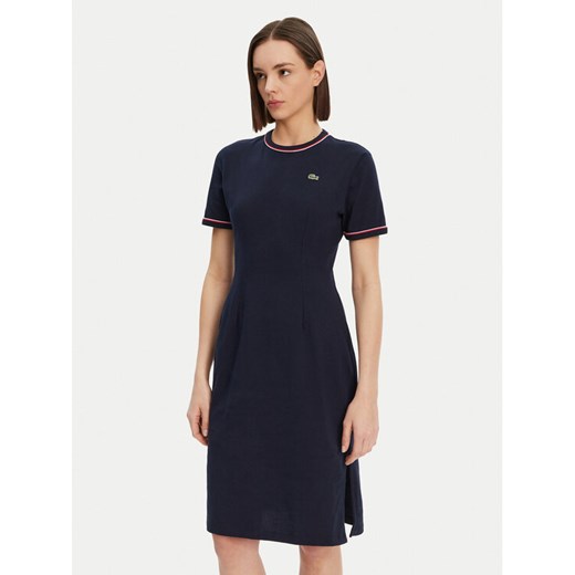 Lacoste Sukienka codzienna EF9988 Granatowy Slim Fit ze sklepu MODIVO w kategorii Sukienki - zdjęcie 182763283