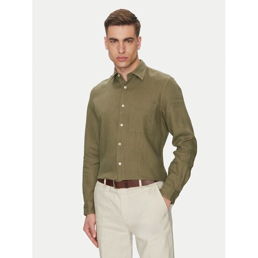 Marc O'Polo Koszula 523 7428 42318 Zielony Regular Fit ze sklepu MODIVO w kategorii Koszule męskie - zdjęcie 182763312
