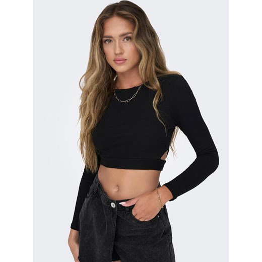 ONLY Bluzka 15293922 Czarny Slim Fit ze sklepu MODIVO w kategorii Bluzki damskie - zdjęcie 182763313