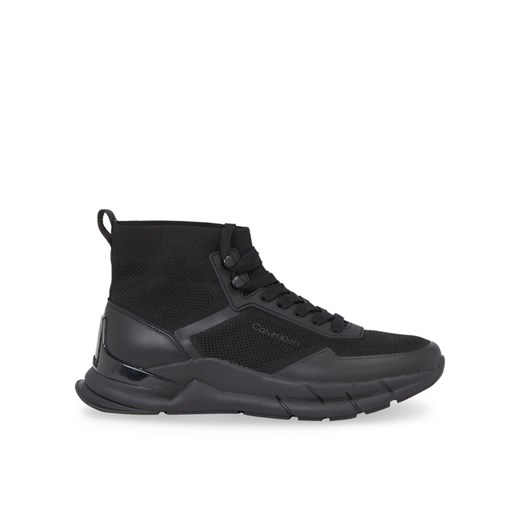 Calvin Klein Sneakersy High Top Lace Up Knit HM0HM01267 Czarny Calvin Klein 44 MODIVO