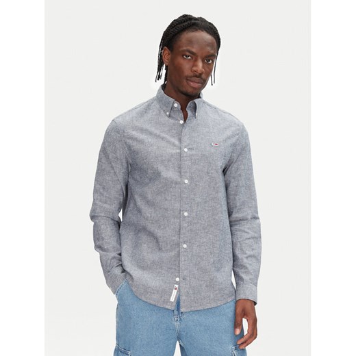 Tommy Jeans Koszula DM0DM20875 Granatowy Regular Fit ze sklepu MODIVO w kategorii Koszule męskie - zdjęcie 182763331