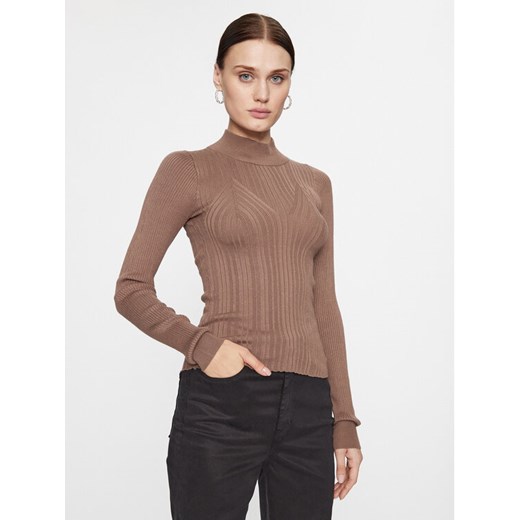 Vero Moda Golf 10293750 Brązowy Regular Fit ze sklepu MODIVO w kategorii Swetry damskie - zdjęcie 182763340