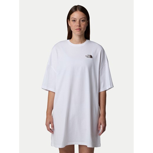The North Face Sukienka codzienna Simple Dome NF0A87NF Biały Relaxed Fit ze sklepu MODIVO w kategorii Sukienki - zdjęcie 182763370