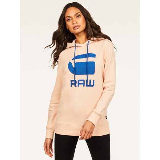G-Star Raw Bluza Boyfriend Diamond Line Graphic Hooded D16236-A613-B243 Różowy L MODIVO