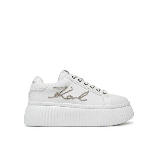 KARL LAGERFELD Sneakersy KL42372S Biały ze sklepu MODIVO w kategorii Buty sportowe damskie - zdjęcie 182763464