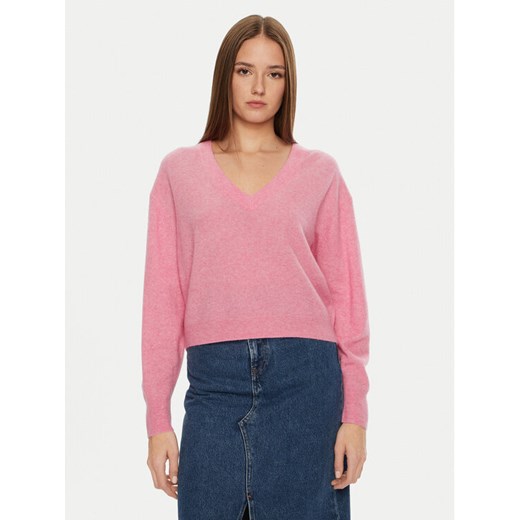 American Vintage Sweter Raxow RAX18AH24 Różowy Loose Fit ze sklepu MODIVO w kategorii Swetry damskie - zdjęcie 182763493