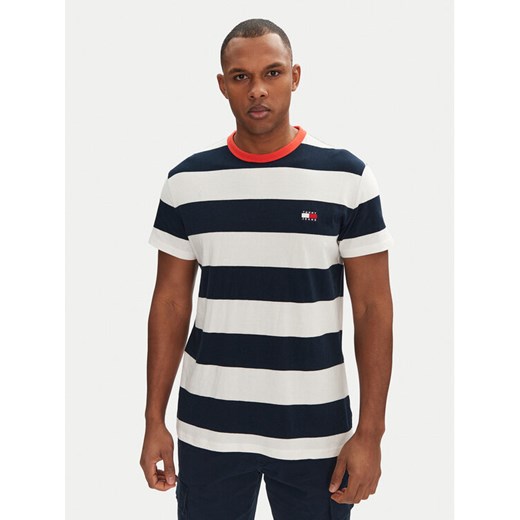 Tommy Jeans T-Shirt DM0DM20766 Granatowy Regular Fit ze sklepu MODIVO w kategorii T-shirty męskie - zdjęcie 182763503