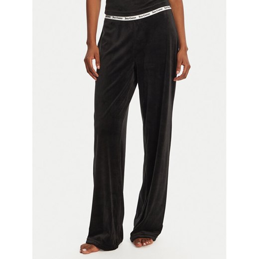 Juicy Couture Spodnie piżamowe Vicky JCLAS125504 Czarny Flare Fit ze sklepu MODIVO w kategorii Piżamy damskie - zdjęcie 182763541
