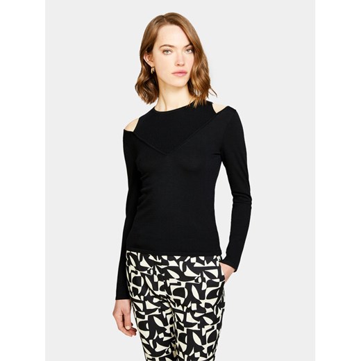 Sisley Sweter 1B7YM104G Czarny Slim Fit ze sklepu MODIVO w kategorii Swetry damskie - zdjęcie 182763574