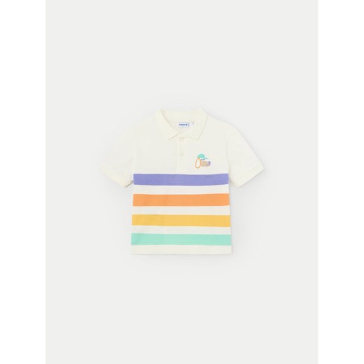 Mayoral Polo 01108 Écru Regular Fit ze sklepu MODIVO w kategorii Koszulki niemowlęce - zdjęcie 182763614