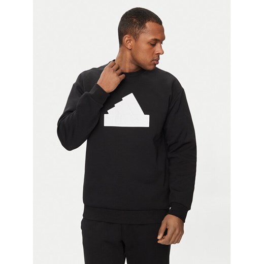 adidas Bluza Future Icons IN3319 Czarny Relaxed Fit ze sklepu MODIVO w kategorii Bluzy męskie - zdjęcie 182763641