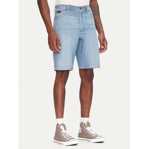 Wrangler Szorty jeansowe Texas 112362508 Niebieski Regular Fit ze sklepu MODIVO w kategorii Spodenki męskie - zdjęcie 182763651