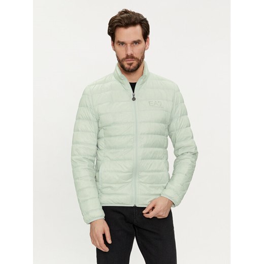 EA7 Emporio Armani Kurtka puchowa 8NPB01 PN29Z 1133 Szary Regular Fit ze sklepu MODIVO w kategorii Kurtki męskie - zdjęcie 182763694