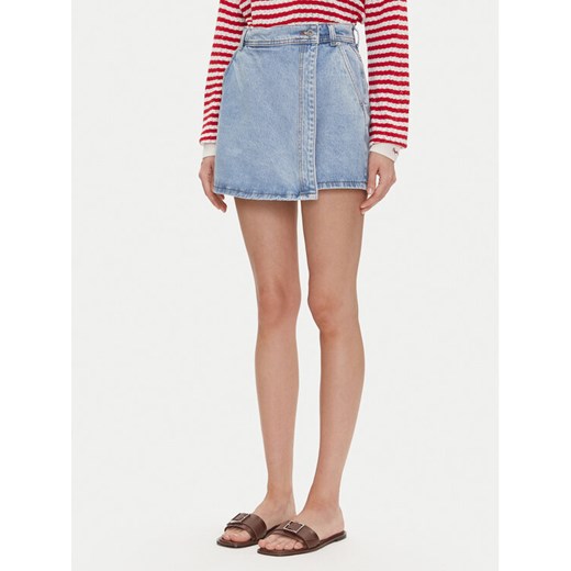 Pepe Jeans Spódnico-szorty PL801187 Niebieski Regular Fit ze sklepu MODIVO w kategorii Szorty - zdjęcie 182763711