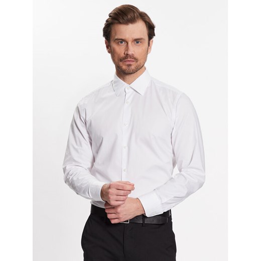 Boss Koszula 50490512 Biały Casual Fit ze sklepu MODIVO w kategorii Koszule męskie - zdjęcie 182763790