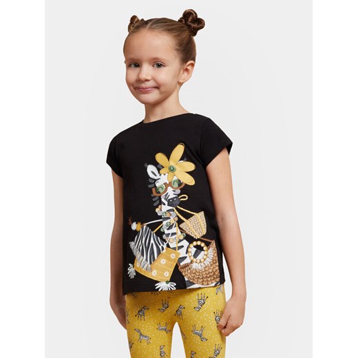Mayoral T-Shirt 3090 Czarny Regular Fit ze sklepu MODIVO w kategorii Bluzki dziewczęce - zdjęcie 182763830