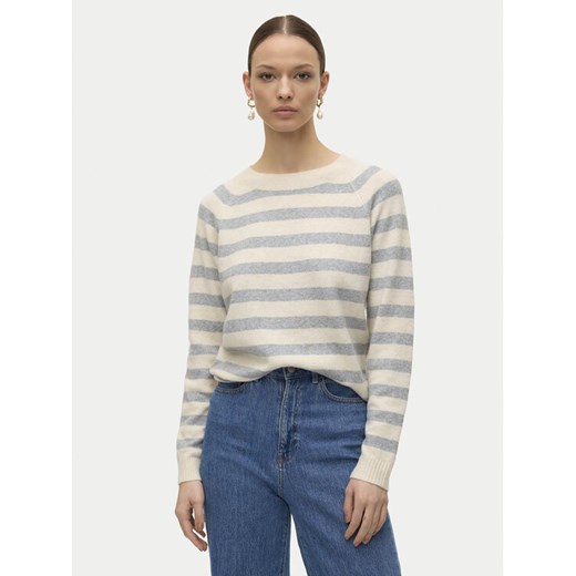 Vero Moda Sweter Doffy 10201022 Beżowy Regular Fit ze sklepu MODIVO w kategorii Swetry damskie - zdjęcie 182763890