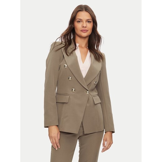 Maryley Marynarka 24IB139/43WO Brązowy Regular Fit ze sklepu MODIVO w kategorii Marynarki damskie - zdjęcie 182763902