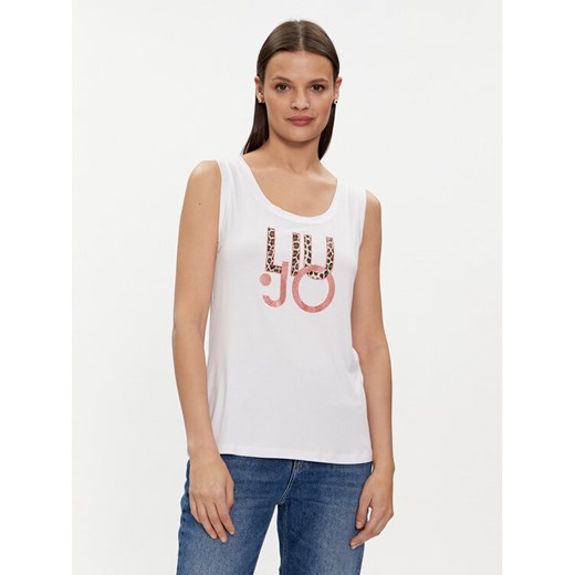 Liu Jo Top VA4117 JS360 Biały Regular Fit ze sklepu MODIVO w kategorii Bluzki damskie - zdjęcie 182763910