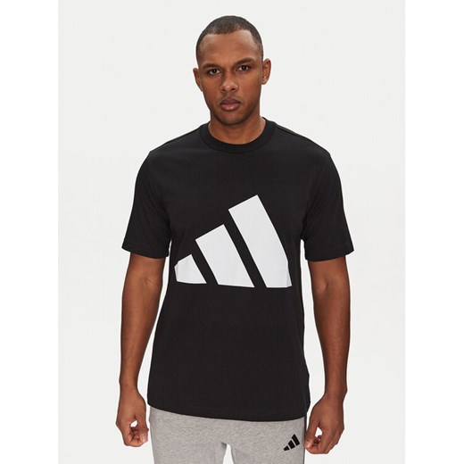 adidas T-Shirt Essentials Big Logo JE8945 Czarny Regular Fit ze sklepu MODIVO w kategorii T-shirty męskie - zdjęcie 182764000