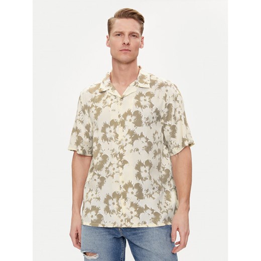 Calvin Klein Koszula Flower K10K112703 Beżowy Regular Fit ze sklepu MODIVO w kategorii Koszule męskie - zdjęcie 182764033
